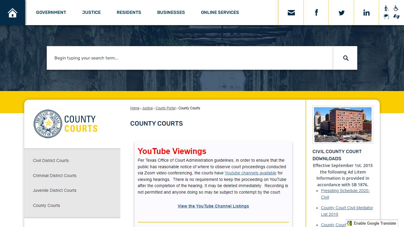 County Courts | Bexar County, TX - Official Website